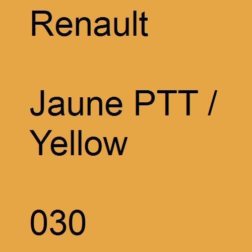 Renault, Jaune PTT / Yellow, 030.